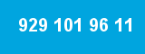 929 101 96 11 929 101 96 11